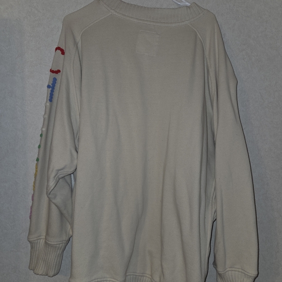 aerie Cream Relaxed Pullover Sweatshirt - Picture 6 of 6